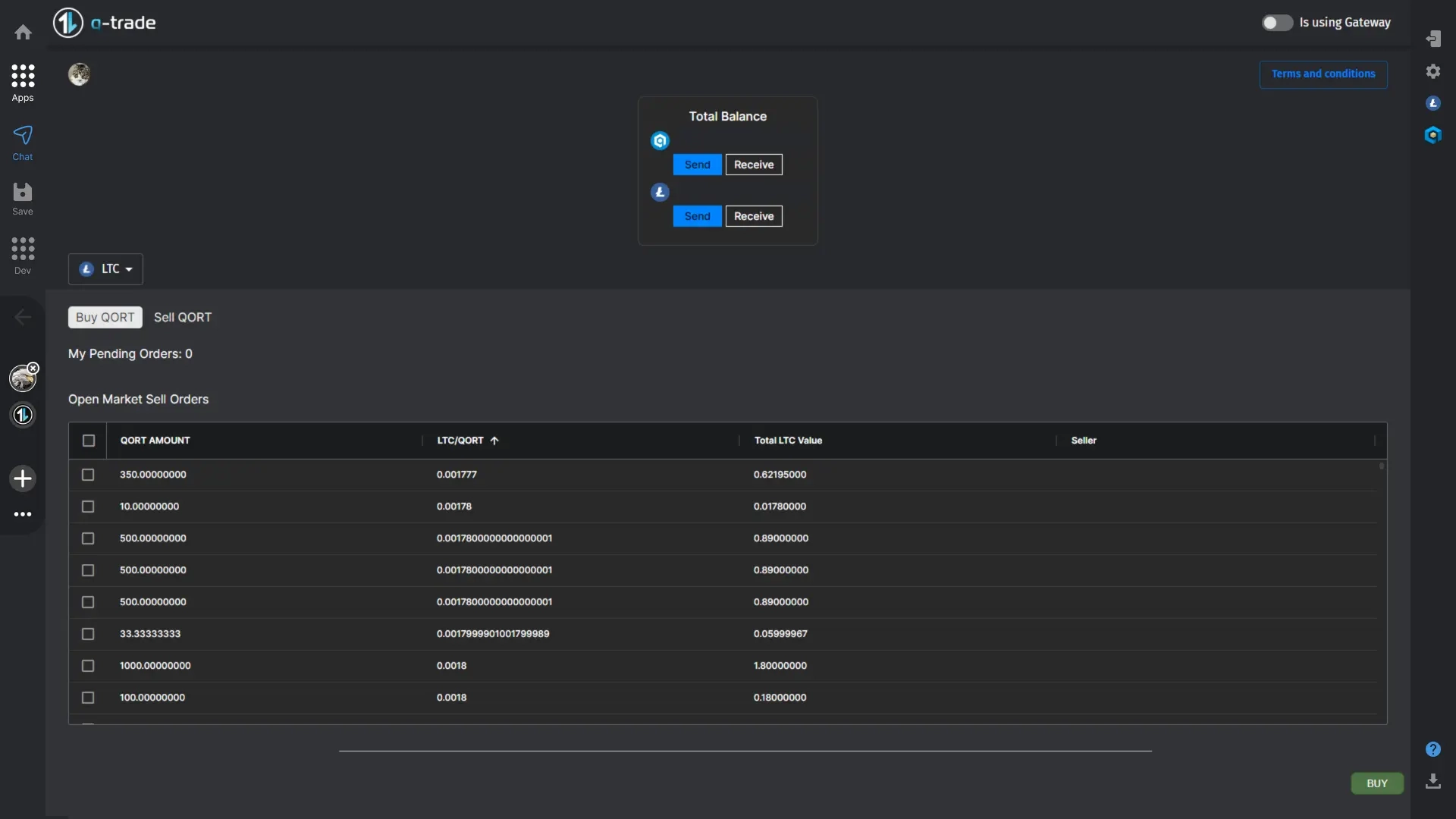 Qortal Q-Trade Screenshot